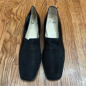 Amalfi by rangoni Women Classic Black Shoes Size 7 Made In Italy